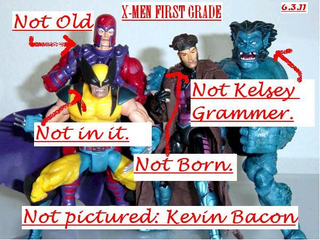 Illustration for article titled io9 readers transform eye-gougingly bad X-Men posters into works of art
